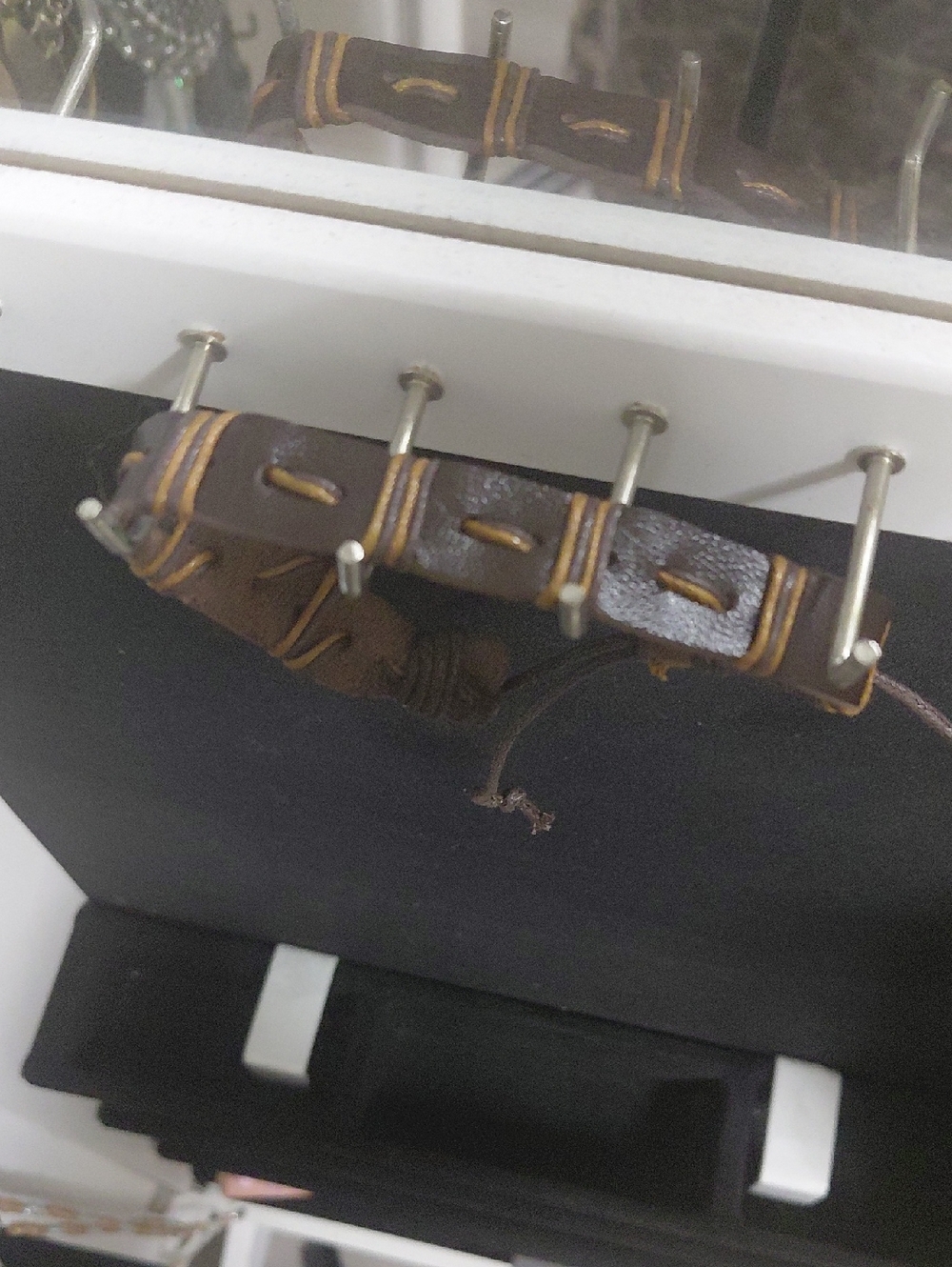 Brown Leather Braided Men's Bracelet